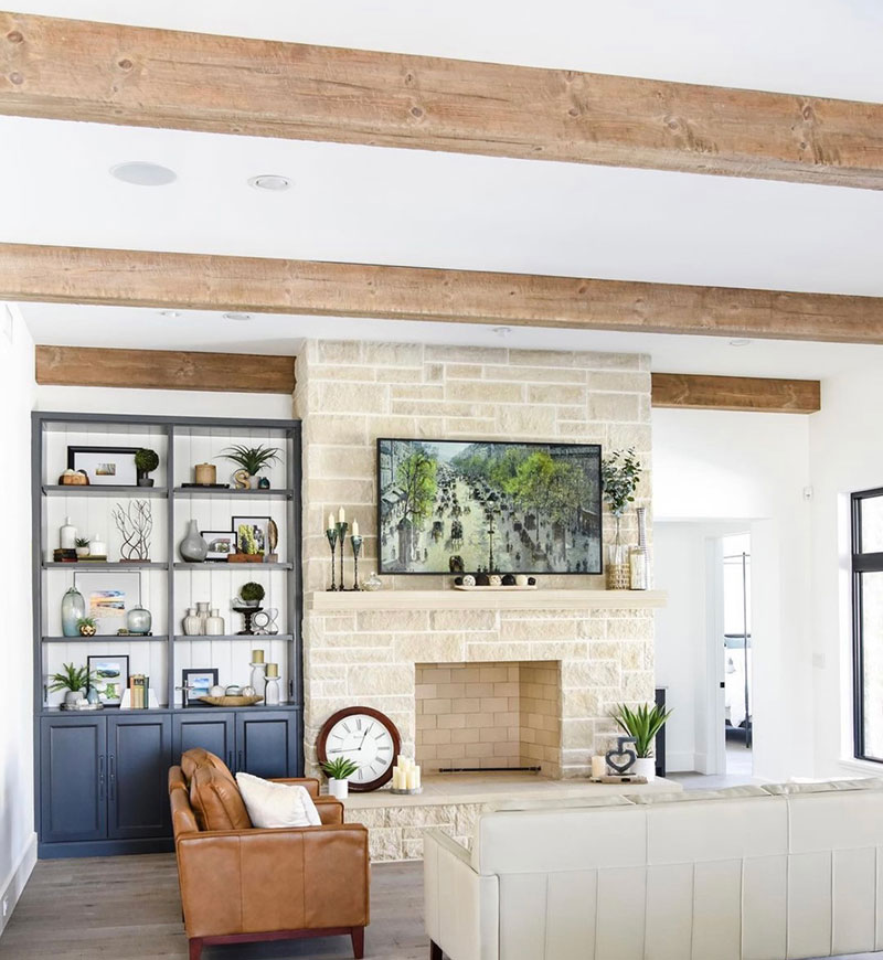 Faux Exposed Beams