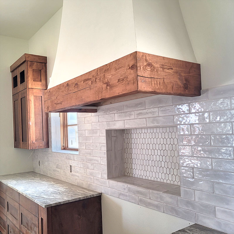 Kitchen Vent Hood Wood Accent