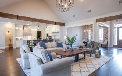 Using Ceiling Beams to Define Open-Concept Spaces