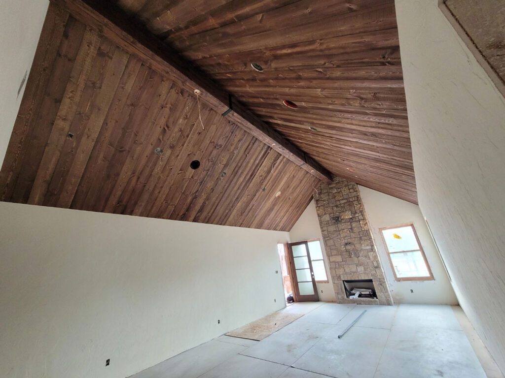 Wood Planking for the Ceiling