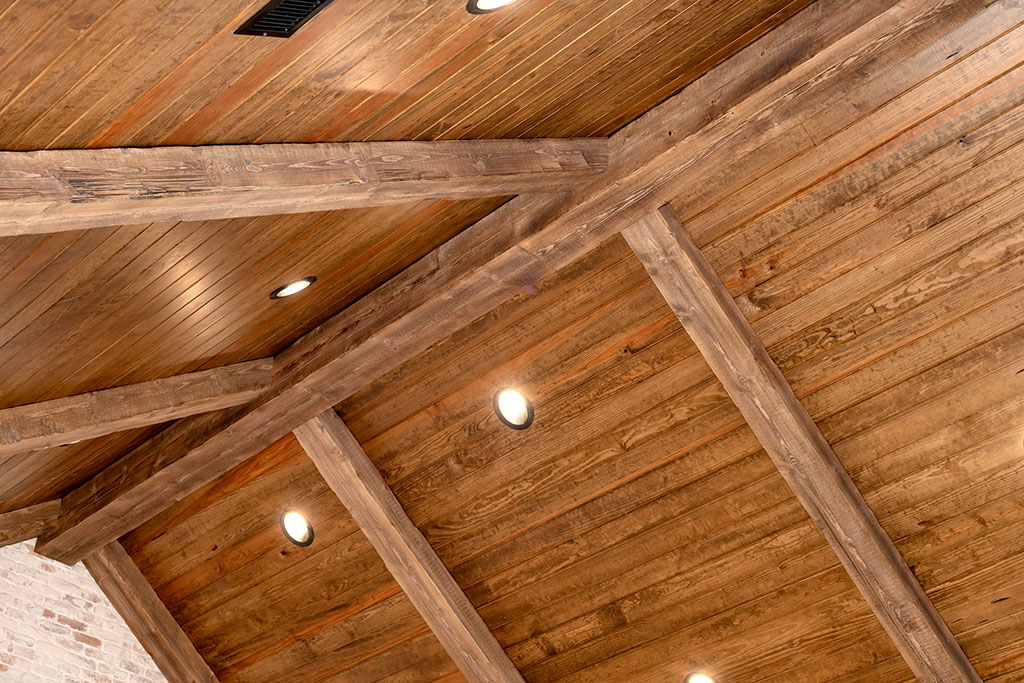 Wood Planking, Wood Beams, Wood Truss, Wood Mantel in Celina TX